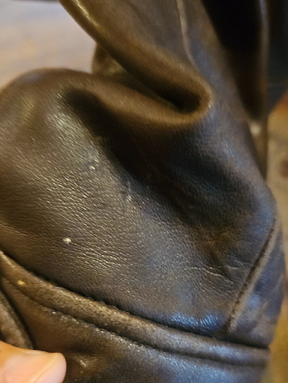POLO Classic Brown Leather Zip Jacket - Unknown Brand - Picture 12 of 13